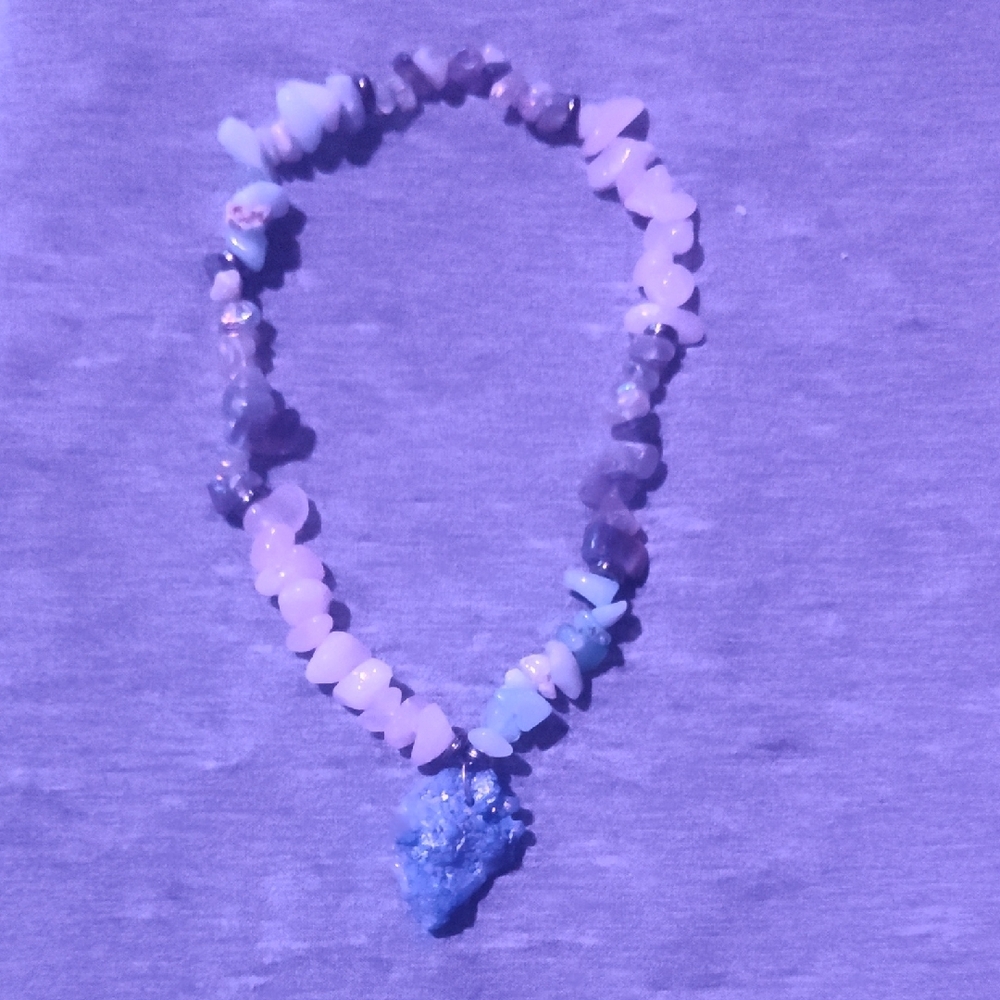 Elegant Multi-Color Stone Necklace